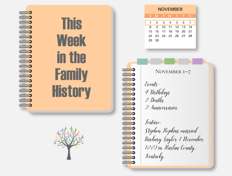 This Week in the Family History: November 1-7