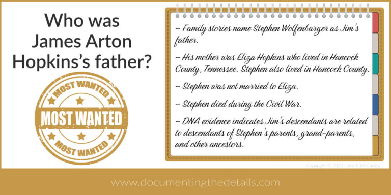 Who was James Arton Hopkins's Father?