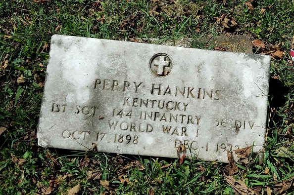 Perry Hankins's headstone