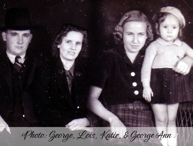 Photo: George, Lois, Katie, & George Ann