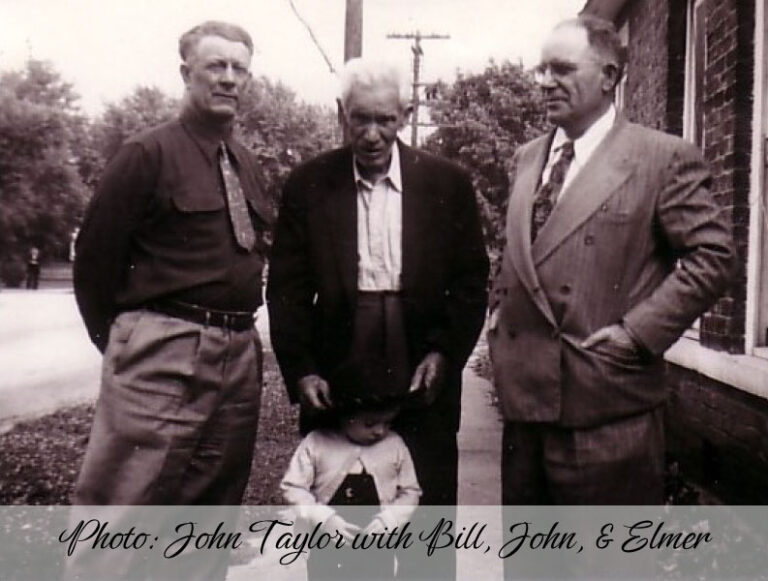 John Taylor with Bill, John, & Elmer