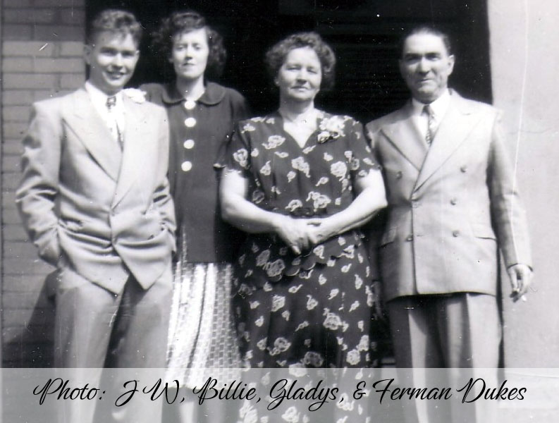 Photo: JW, Billie, Gladys, & Ferman Dukes