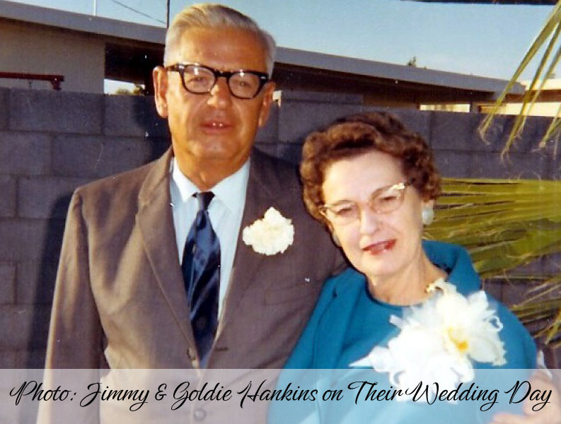 Photo: Jimmy & Goldie Hankins on their Wedding Day